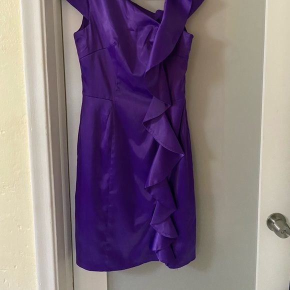 Royal purple bodycon dress. Size 6 - Picture 2 of 3